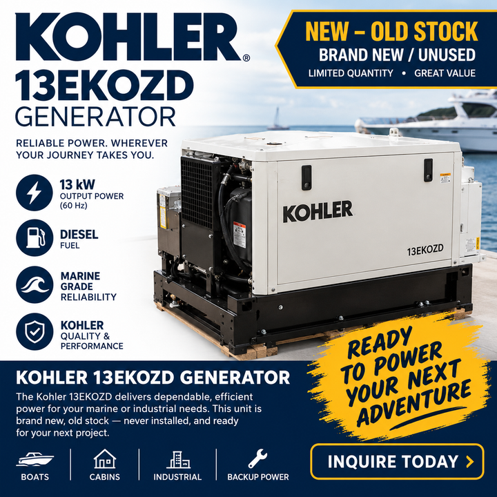 KOHLER 13EKOZD MARINE DIESEL GENERATOR