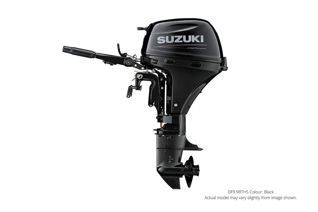 SUZUKI DF9.9BEL ELECTRIC START, LONG SHAFT, TILLER HANDLE MANUAL LIFT